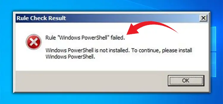 Windows Powershell Failed to Install