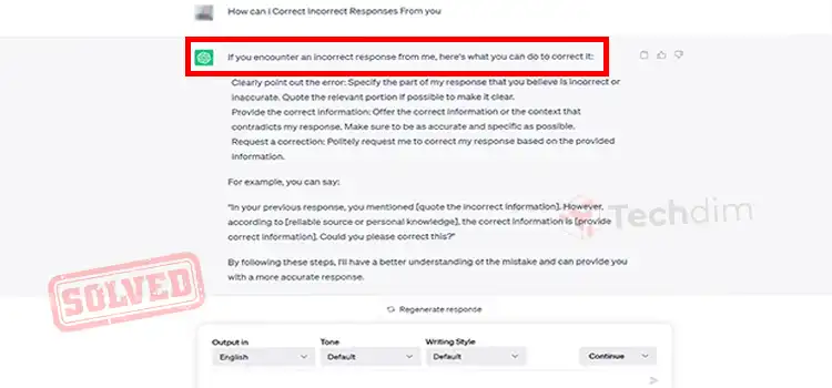 How To Correct Incorrect Responses From ChatGPT? | Easy and Straightforward
