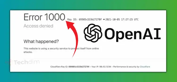 How To Handle ChatGPT Cloudflare Errors | Cloudflare Error 1000
