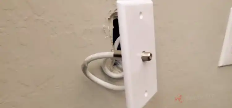 how do you replace coaxial cable in a wall