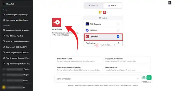 OpenTable Plugin For ChatGPT - Revolution Of Restaurant Booking