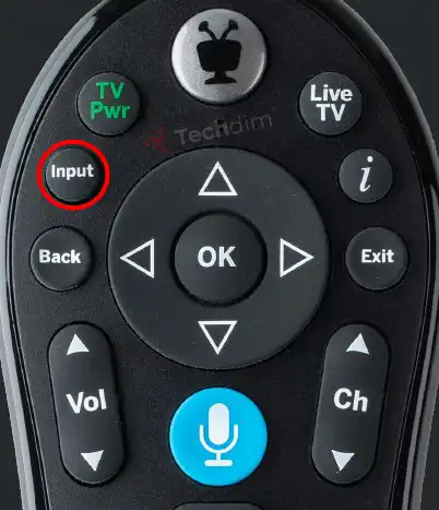 Input-button-on-TiVo-remote-control