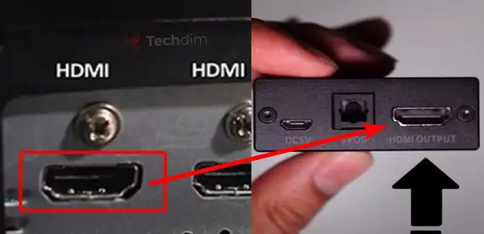 Plug-the-first-HDMI-cable-from-the-HDMI-port-on-the-back-of-your-display-to-the-HDMI-out-port-on-the-Astro-adapter