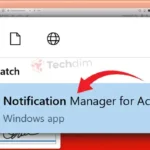 what is the notification manager for adobe acrobat