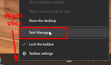 select Task Manager