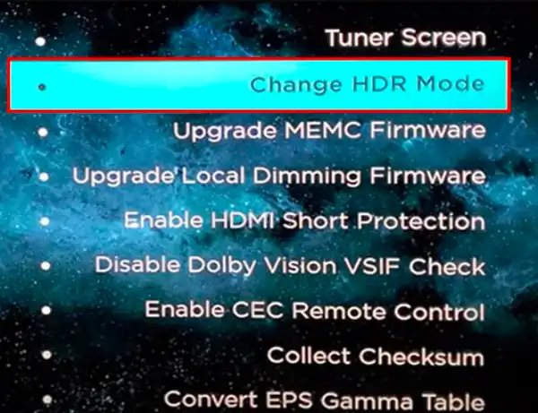 Adjust HDR Mode