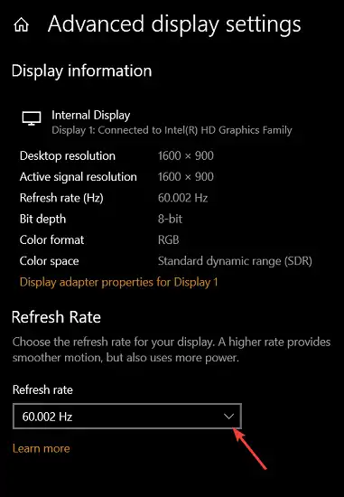 Refresh Rate Windows 10 _ 11