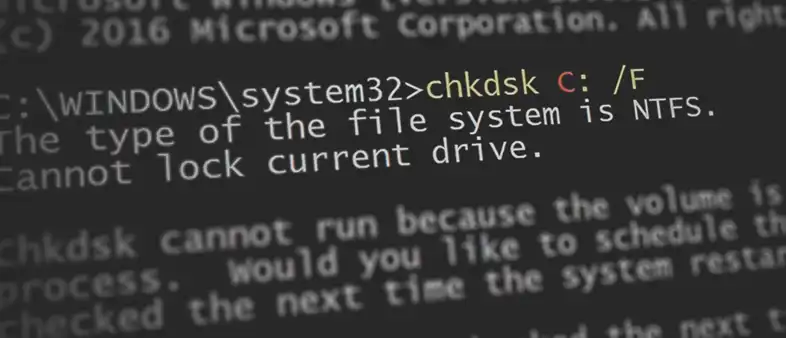 Perform Disk Repair Processes Using CHKDSK or SCANDISK